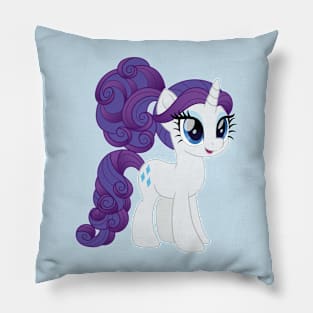 Rarity in a curly ponytail Pillow