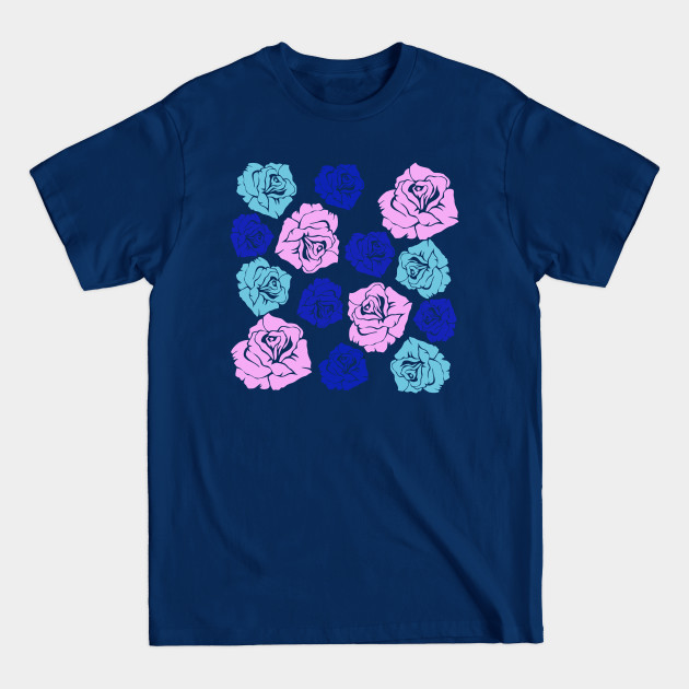 Colorful roses pattern design - Colorful Roses - T-Shirt