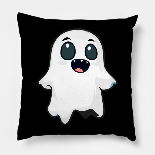 Tiny Ghost Pillow by Calisi