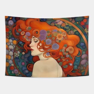 Art Nouveau Beauty gorgeous Bohemian woman Tapestry