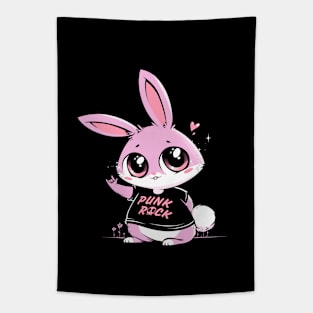 Punk Rock Bunny Tapestry