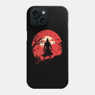 Samurai Illustraion Vintage Sunset Phone Case