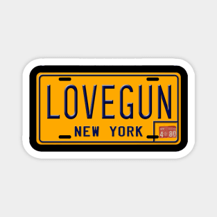 Love Gun License Plate Magnet