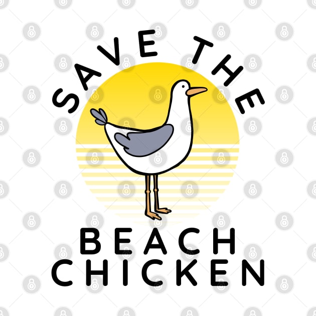 Seagull design - Save the beach chiken by PnJ