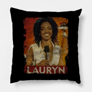 TEXTURE ART-Lauryn Hill - RETRO STYLE 3 Pillow