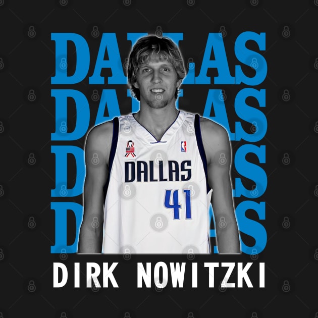 Dallas Mavericks Dirk Nowitzki 41 by Thejockandnerd