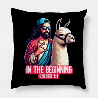 Genesis 1:1 In The Beginning Pillow