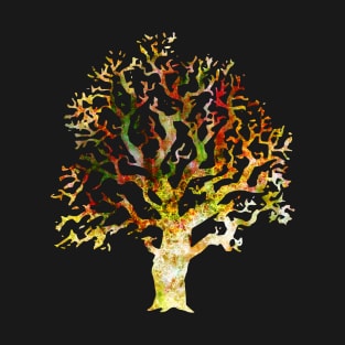 Tree Figure with Abstract Texture (Pilgrimag) T-Shirt