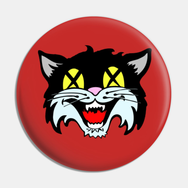 Lucky 13 Black Cat Pin Teepublic