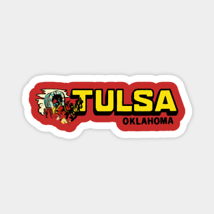 Tulsa Oklahoma Wagon Magnet