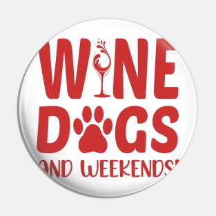 dogs and wine Pin