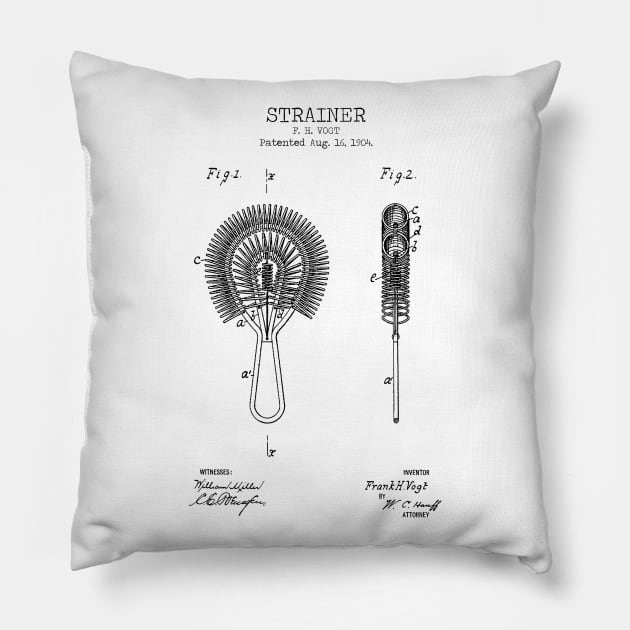 STRAINER patent Pillow by Dennson Creative