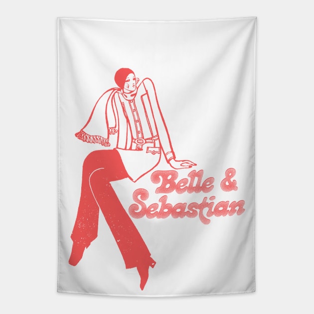 Belle and Sebastian ---- Retro Style Fan Design Tapestry by CultOfRomance