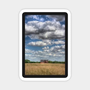 Grain Barn and Barley Field Magnet