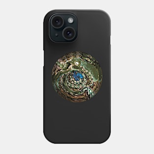 Kraken vs Greek vessel Green Phone Case