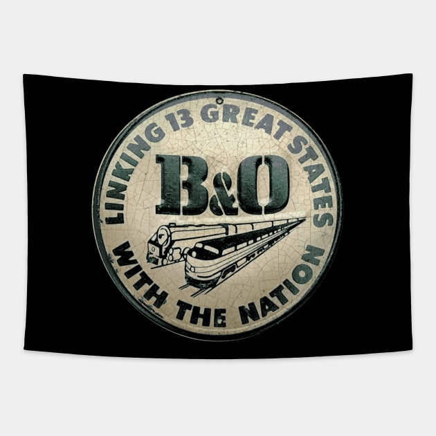 B&O Railroad 1 Tapestry by Midcenturydave