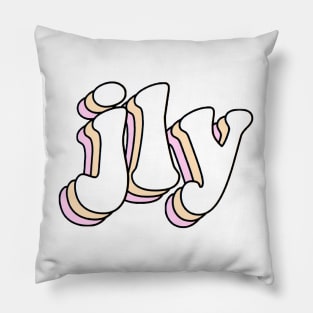 jesus loves you (peach) Pillow