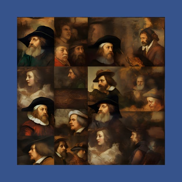 Rembrandt Paintings Mashup by Grassroots Green