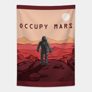 Occupy Mars - Be a Astronaut Tapestry