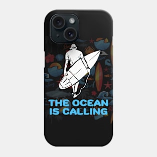 THE OCEAN IS CALLING Phone Case