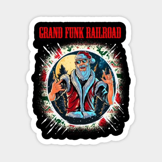 GRAND FUNK RAILROAD BAND XMAS Magnet by a.rialrizal