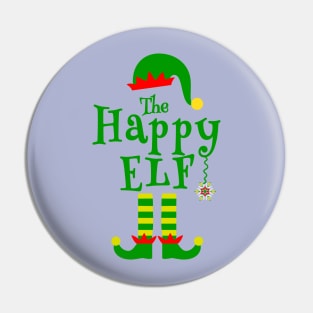 The Happy Elf Family Matching Christmas 2020 Gift Pin