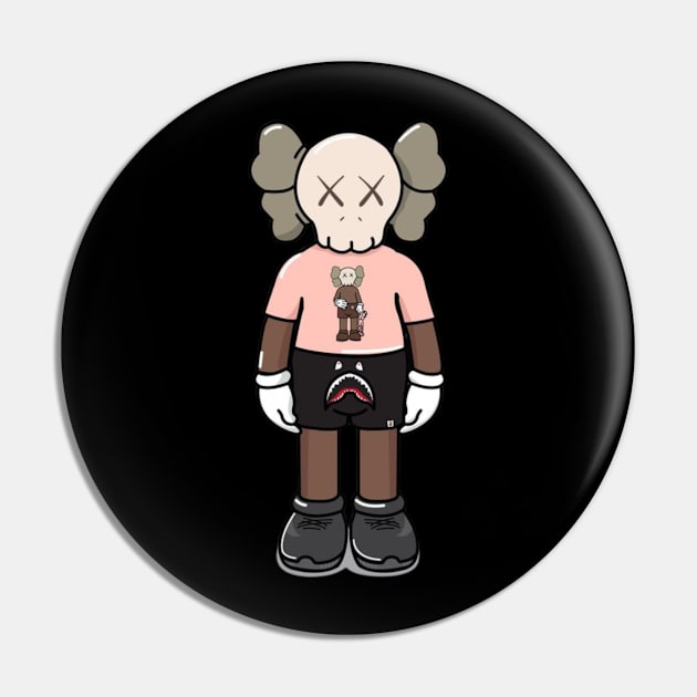 Kaws Design 7 Pin by Vidi MusiCartoon