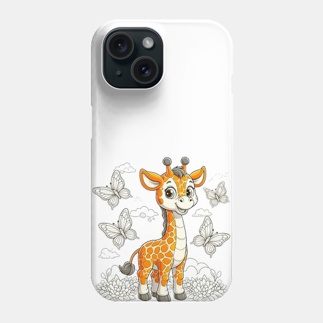 Delightful Giraffe Phone Case by NayaRara