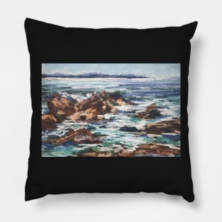 Town Beach, Port Macquarie - paint out Pillow