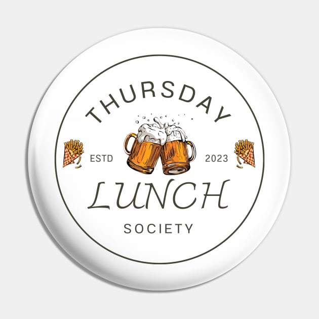 Thursday Lunch Society Pin by Sanu Designs