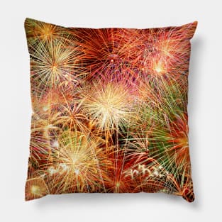 Fireworks light celebration pattern background Pillow