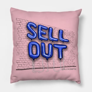 Sell Out (blue letters) Pillow