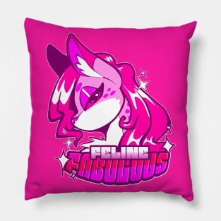 feline (feelin') fabulous Pillow