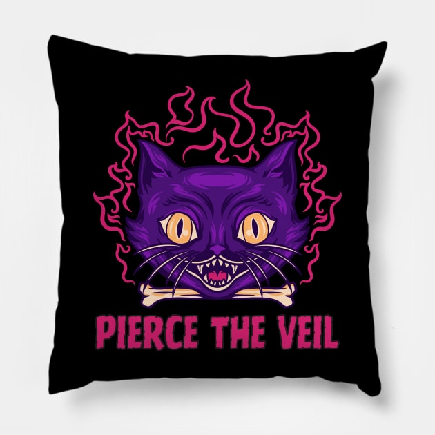 Pierce the Veil | Cat's anger Pillow by NexWave Store