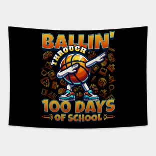 Ballin’ Through 100 Days of School Tapestry