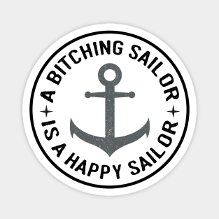 Grey Anchor Bitching Sailor is a Happy Sailor Magnet