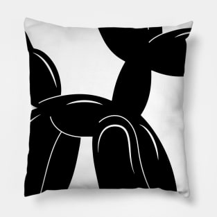 Black balloon dog Pillow