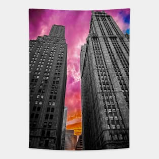 Pop Art Skyscrapers Manhattan Skyline NYC Tapestry