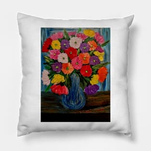 Flowers in the window Pillow