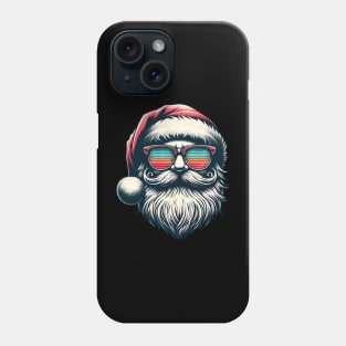 Santa Face Vintage Sunglasses Christmas Xmas Men Women Kids Phone Case