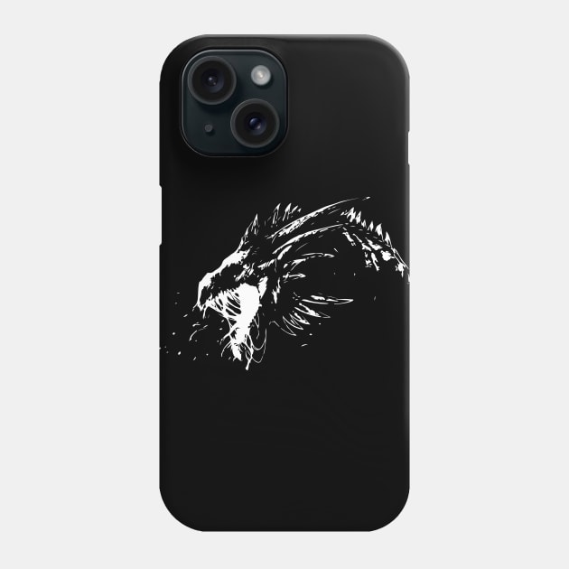 Wyvern - White Phone Case by Scailaret