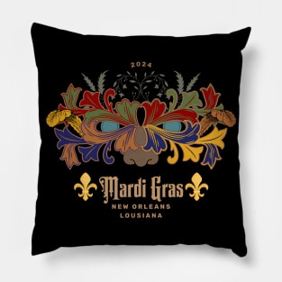 MARDI GRAS 2024 Pillow