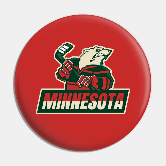 Minnesota Ice Hockey Pin by BVHstudio