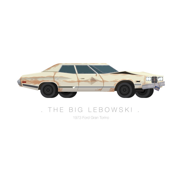 The Big Lebowski Famous Cars Pop Culture TShirt TeePublic