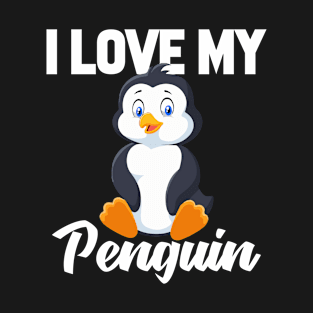 I Love My Penguin T-Shirt Funny Gifts for Men Women Kids T-Shirt
