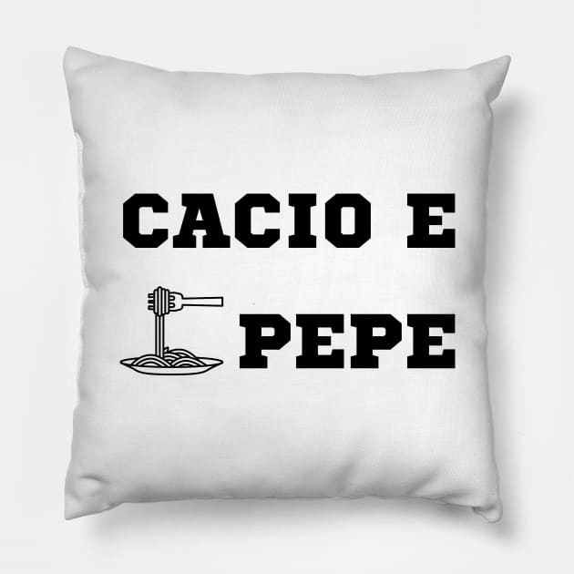 Cacio e pepe Pillow by Rubi16