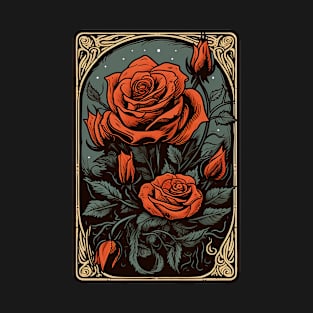 Rose Tarot Card Reader Astrology Occult T-Shirt