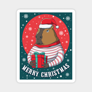 Capybara Christmas. Magnet