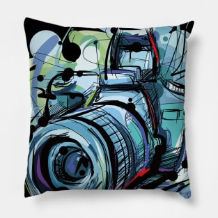 Camera T-shirt Pillow