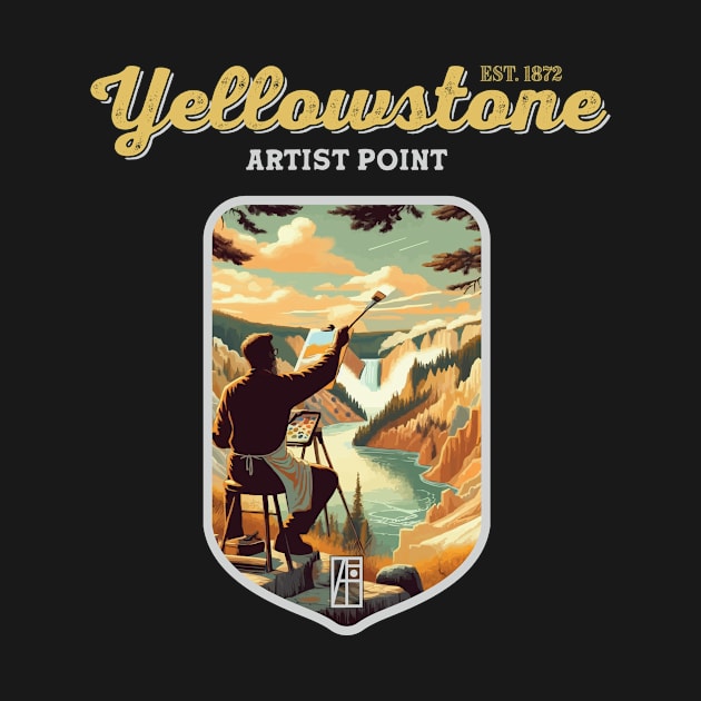 USA - NATIONAL PARK - YELLOWSTONE - Yellowstone Artists Point -21 by ArtProjectShop